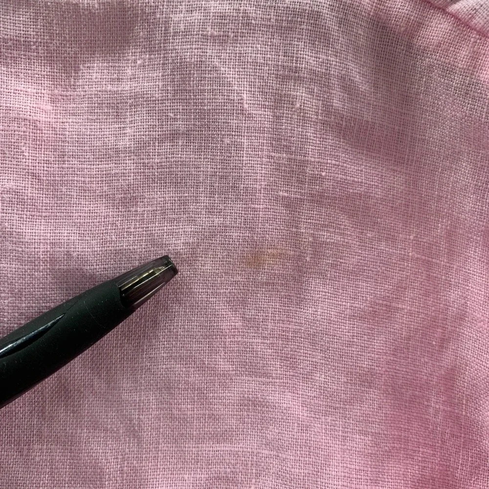 LILLY PULITZER Blouse Womens Large Top Linen Pink* - Picture 5 of 9